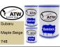 Preview: Subaru, Maple Beige, 748: 500ml Lackdose + 500ml Klarlack + 250ml Härter - Set, von ATW Autoteile West.